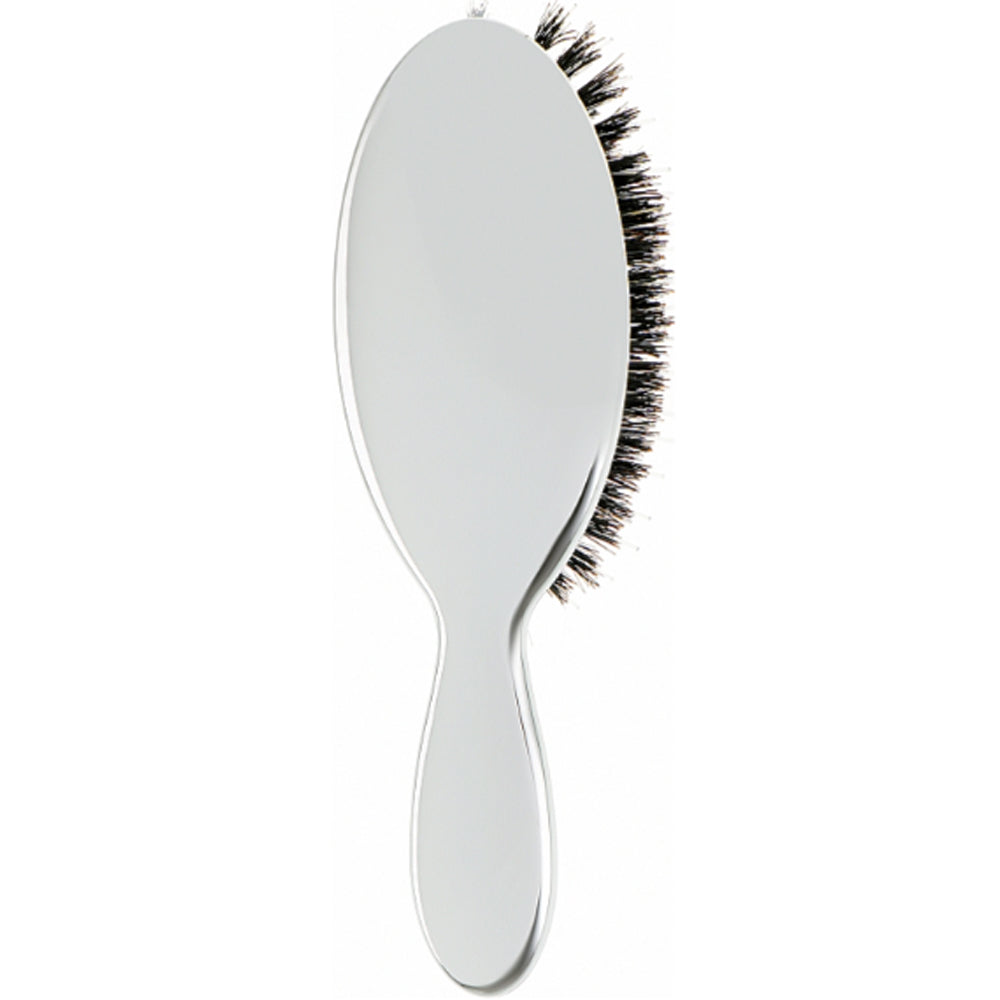 Щетка для волос с натуральной щетиной - Janeke Silver Hairbrush M