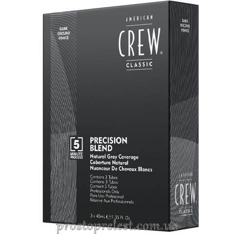 American Crew Precision Blend Dark - Система маскировки седины (уровень 2-3)