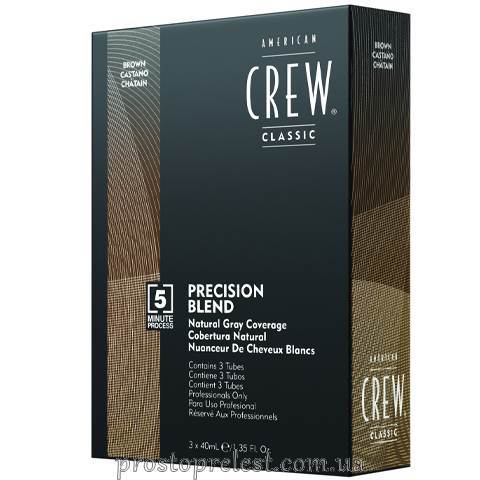 American Crew Precision Blend Medium Natural - Система маскировки седины (уровень 4-5)