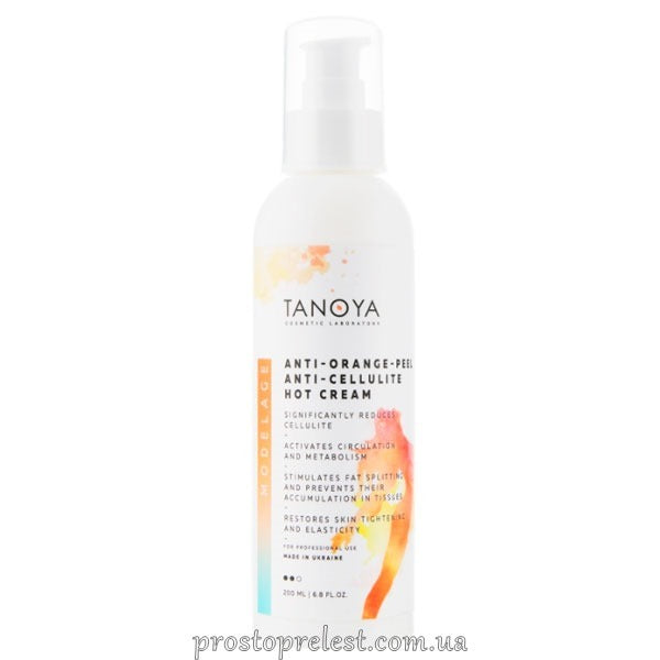 Tanoya Оrange-Peel Anti-Cellulite Hot Cream - Антицелюлітний крем з розігріваючим ефектом Антиапельсин