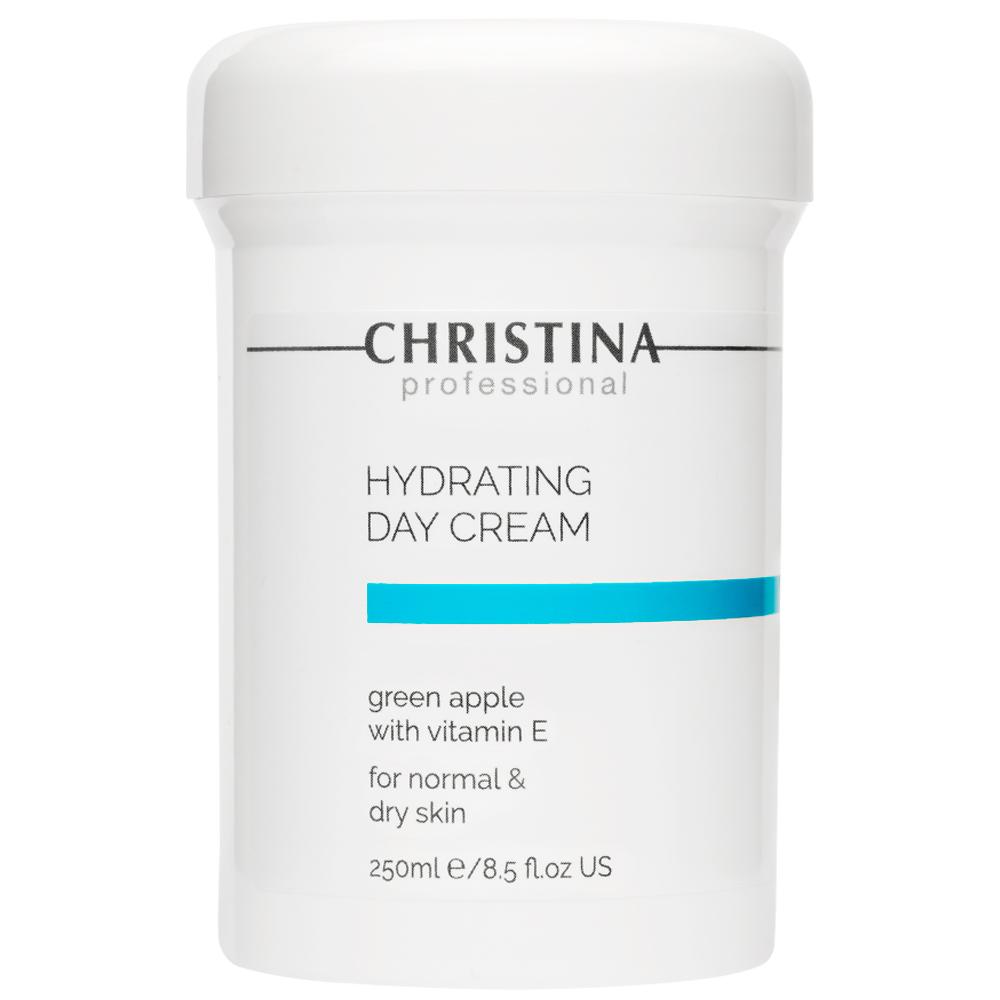 Christina Hydrating Day Cream Green Apple + Vitamin E - Увлажняющий дневной крем с зеленым яблоком и витамином Е для нормальной и сухой кожи