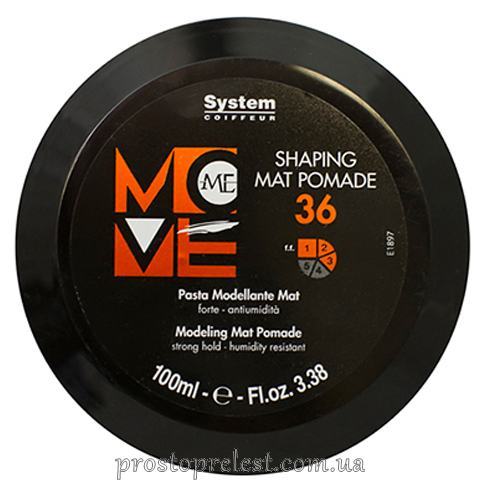Dikson Move Me 36 Shaping Mat Pomade - Матовая гель помада сильной фиксации