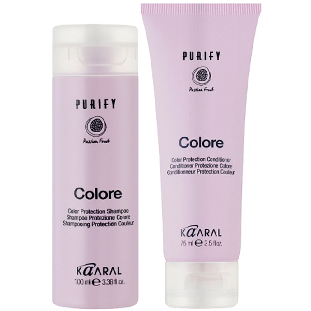 Набір для захисту кольору волосся - Kaaral Purify Color Travel Kit