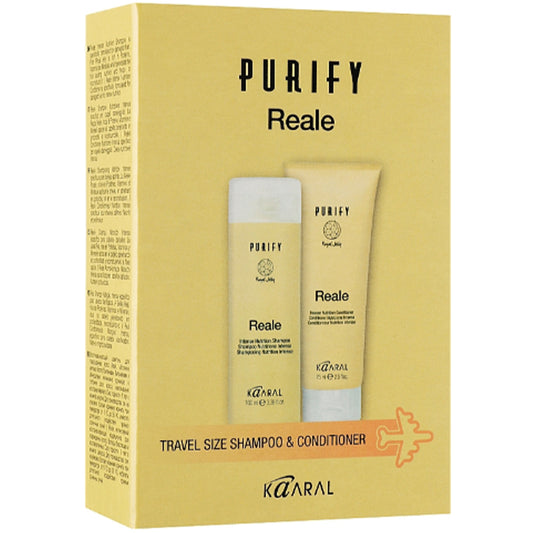 Набір для інтенсивного живлення волосся - Kaaral Purify Reale Travel Kit