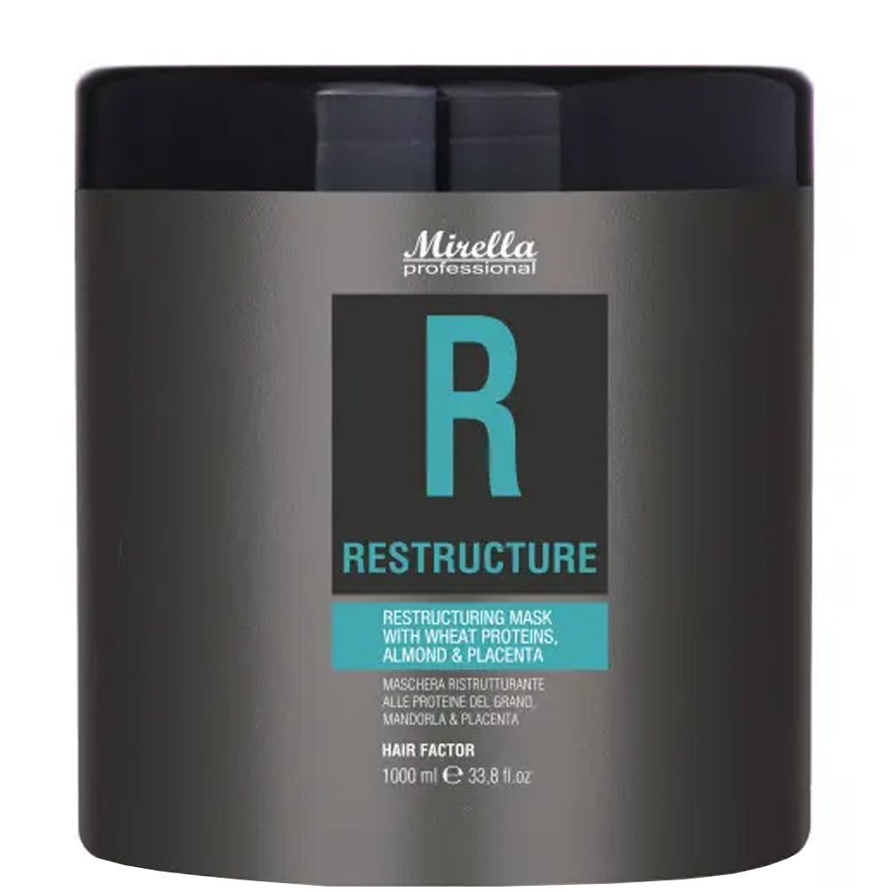 Mirella Professional Basic Salon R Restructure Mask - Восстанавливающая маска с пшеничными протеинами и плацентой