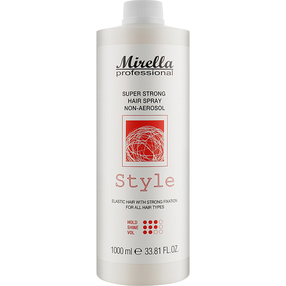 Жидкий лак для укладки волос - Mirella Professional Style Super Strong Hair Spray