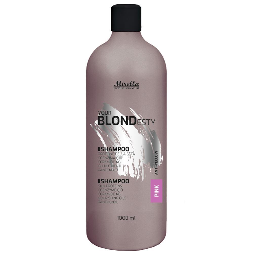 Mirella Professional Your Blondesty Pink Shampoo - Шампунь для волос с Q10 и керамидами