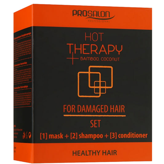 Процедура гарячого обгортання для волосся - Prosalon Hot Therapy Set