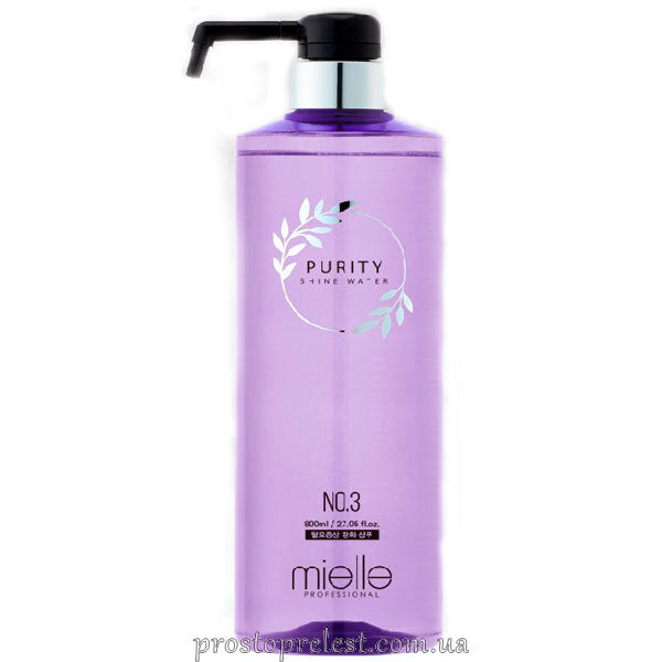 Очищаючий шампунь проти випадіння волосся - Mielle Professional Purity Shine Water Shampoo Mild №3