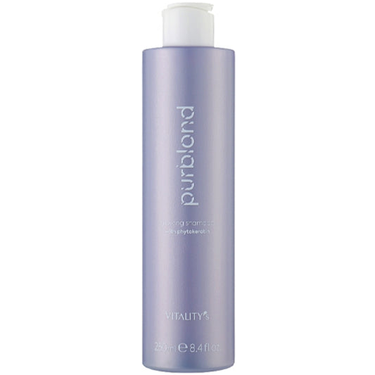 Шампунь анти-жовтизна для фарбованого та натурального волосся - Vitality's Purblond Glowing Shampoo