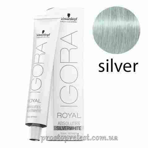 Перманентная краска для зрелых волос 60 мл - Schwarzkopf Igora Royal Silver Whites