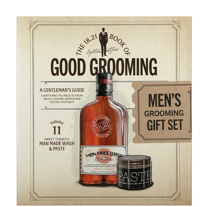Набір подарунковий для чоловіків - 18.21 Man Made Sweet Tobacco Good Grooming Gift Set Volume 11