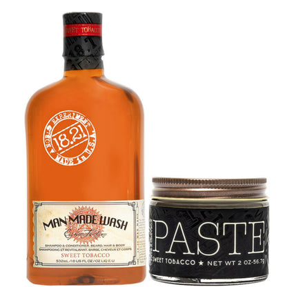 Набір подарунковий для чоловіків - 18.21 Man Made Sweet Tobacco Good Grooming Gift Set Volume 11