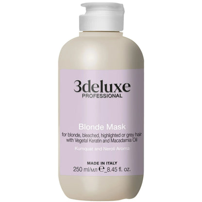 Маска для світлого, освітленого та сивого волосся - 3Deluxe Professional 250 мл