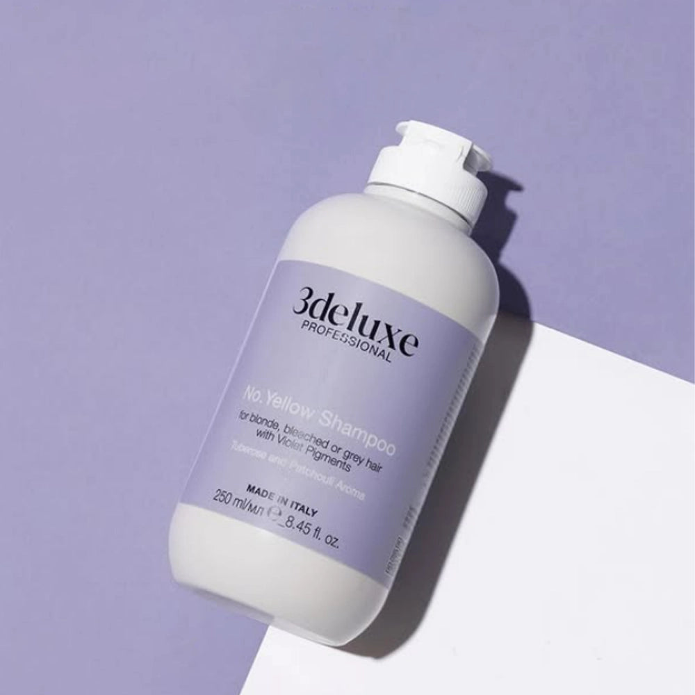 Шампунь для нейтралізації жовтизни - 3Deluxe Professional No Yellow Shampoo 5