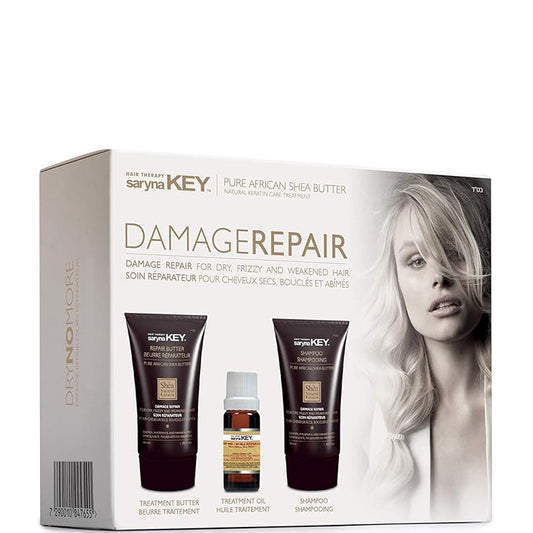 Набор для восстановления волос - Saryna Key Damage Repair Pure African Shea Kit