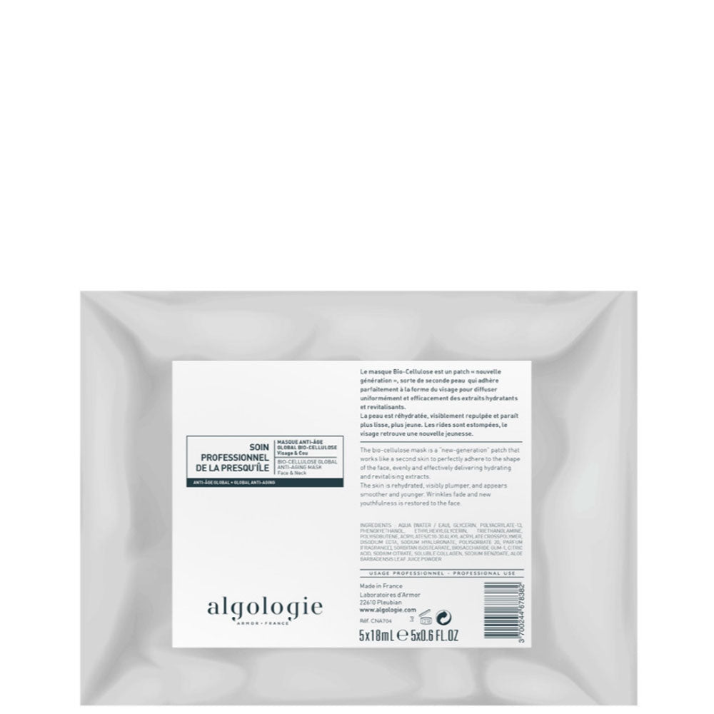 Algologie Bio-Cellulose Anti-Aging Mask Face&amp;Neck - Зміцнююча біоцеллюлозная маска