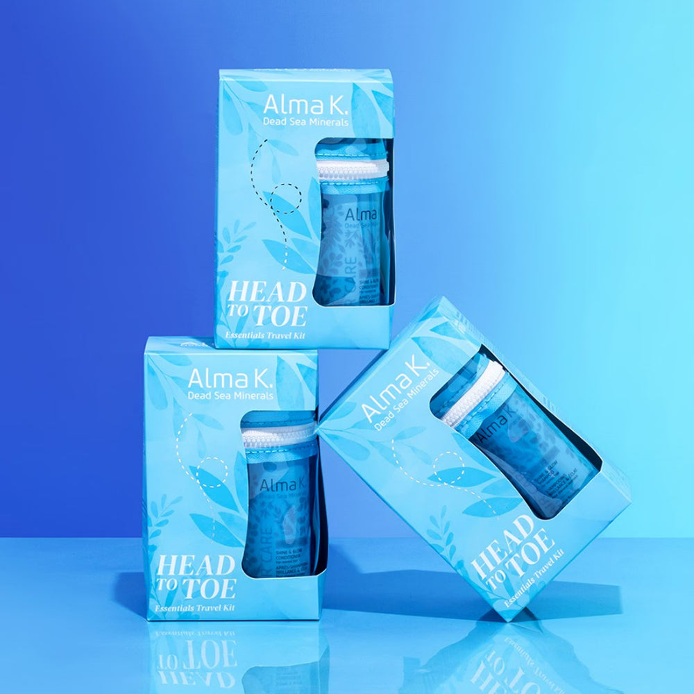 Набор дорожный по уходу за телом и волосами - Alma K. Head To Toe Travel Kit