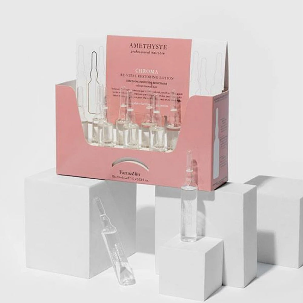 Интенсивный лосьон, восстановительное лечение для окрашенных волос - Farmavita Amethyste Chroma Re-vital Restoring Lotion