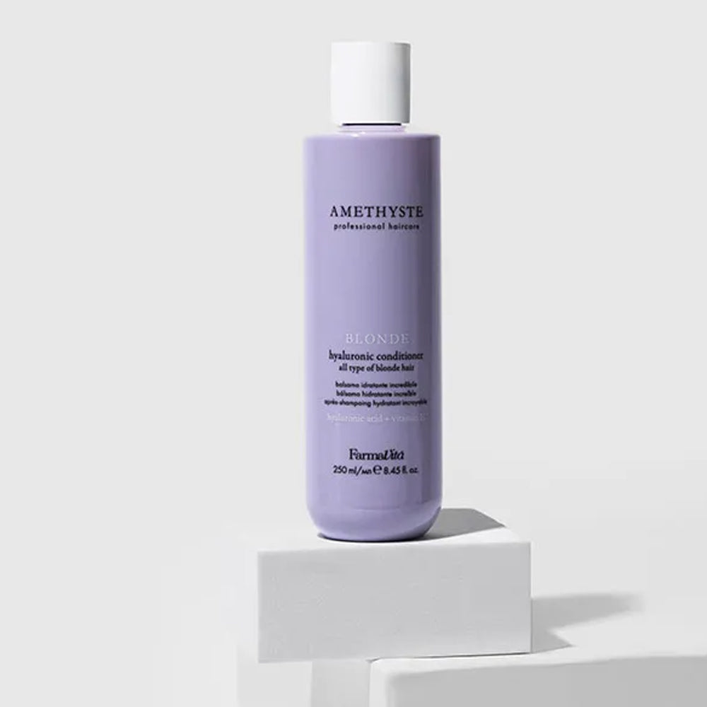 Гіалуроновий кондиціонер для всіх типів світлого волосся - Farmavita Amethyste Blonde Hyaluronic Conditioner