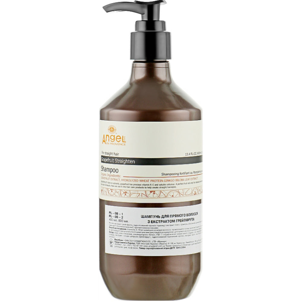 Angel Professional Paris Provence Grapefruit Straighten Shampoo - Шампунь для прямого волосся з екстрактом грейпфрута