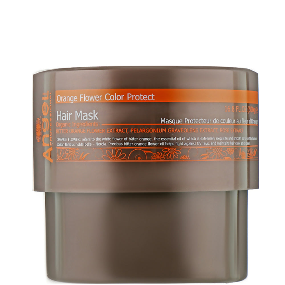 Angel Professional Paris Provence Orange Flower Color Protect Mask - Защитная маска для волос "Сияющий цвет" с цветком апельсина