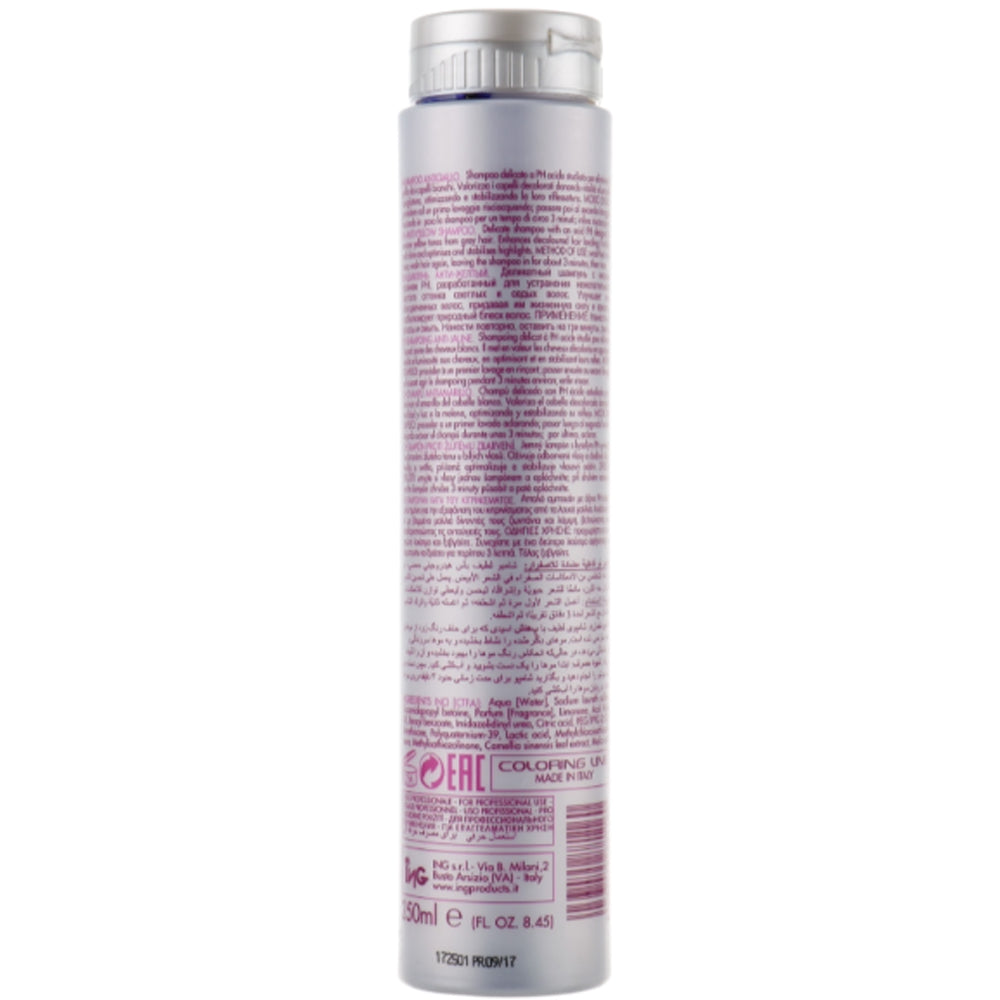 ING Professional Color-ING Anti Yellow Shampoo - Антижелтый шампунь
