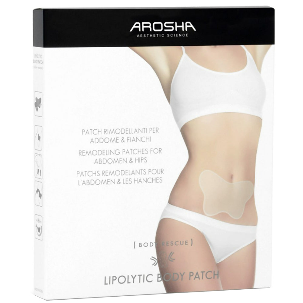 Липолитический пластырь для зоны живота Бабочка 4 процедуры - Arosha Lipolytic Body Patch
