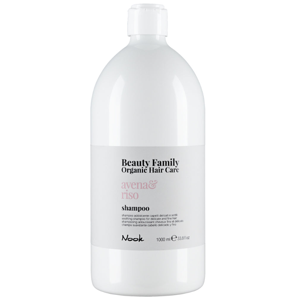 Nook Beauty Family Organic Avena Riso Shampoo - Шампунь для тонких волос, склонных к спутыванию