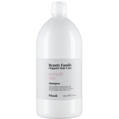 Nook Beauty Family Organic Avena Riso Shampoo - Шампунь для тонкого та схильного до сплутування волосся