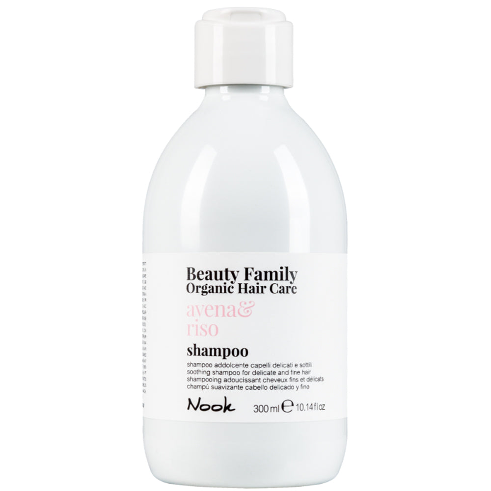 Nook Beauty Family Organic Avena Riso Shampoo - Шампунь для тонкого та схильного до сплутування волосся