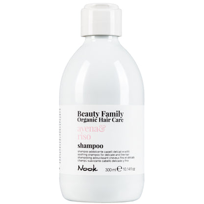 Nook Beauty Family Organic Avena Riso Shampoo - Шампунь для тонкого та схильного до сплутування волосся