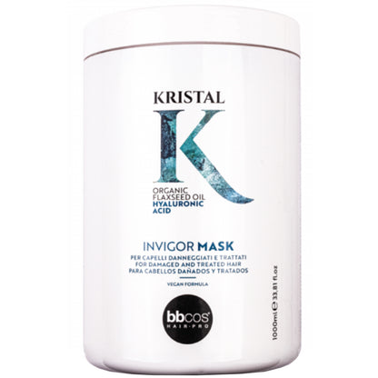 Маска для пошкодженого волосся - BBcos Kristal Invigor Mask