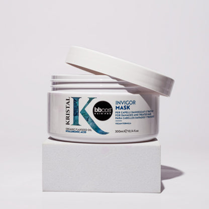 Маска для пошкодженого волосся - BBcos Kristal Invigor Mask