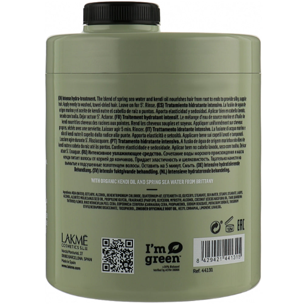 Інтенсивна зволожуюча маска для всіх типів волосся - Lakme Teknia Organic Balance Treatment