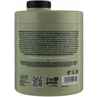 Інтенсивна зволожуюча маска для всіх типів волосся - Lakme Teknia Organic Balance Treatment