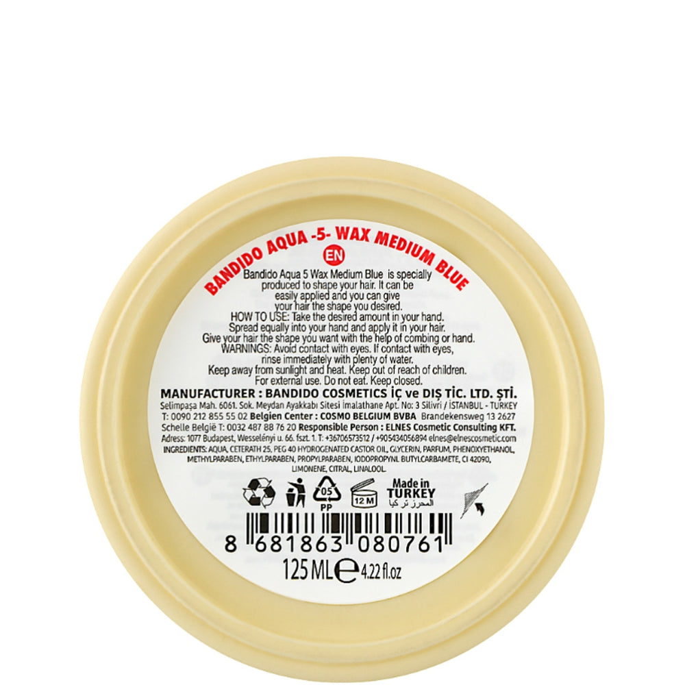 Воск для укладки волос на водной основе средней фиксации - Bandido Aqua Wax
