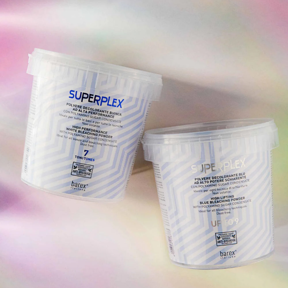 Barex Italiana Superplex Bleaching Powder - Порошок знебарвлюючий до 9 тонів, блакитний
