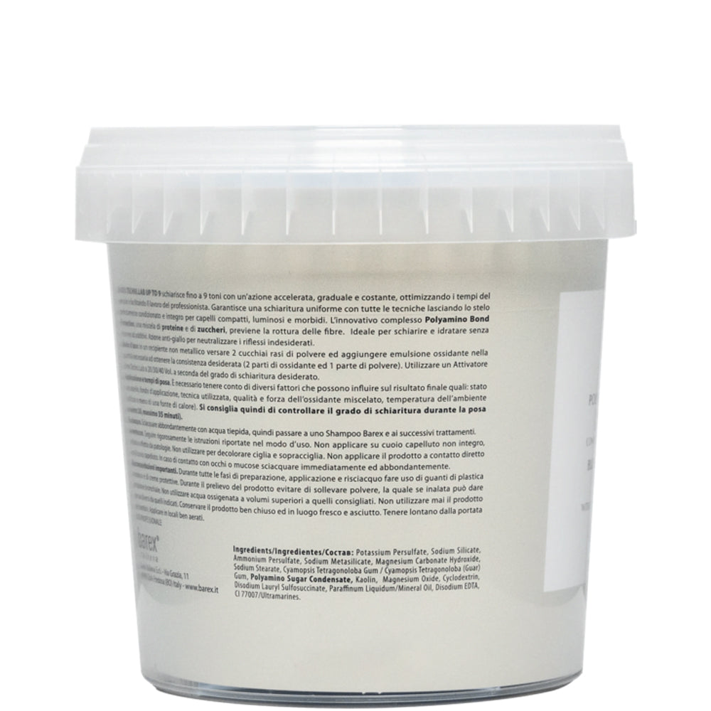 Пудра знебарвлювальна біла (до 9 рівнів) - Barex Italiana Techni.Lab Blue Bleaching Powder