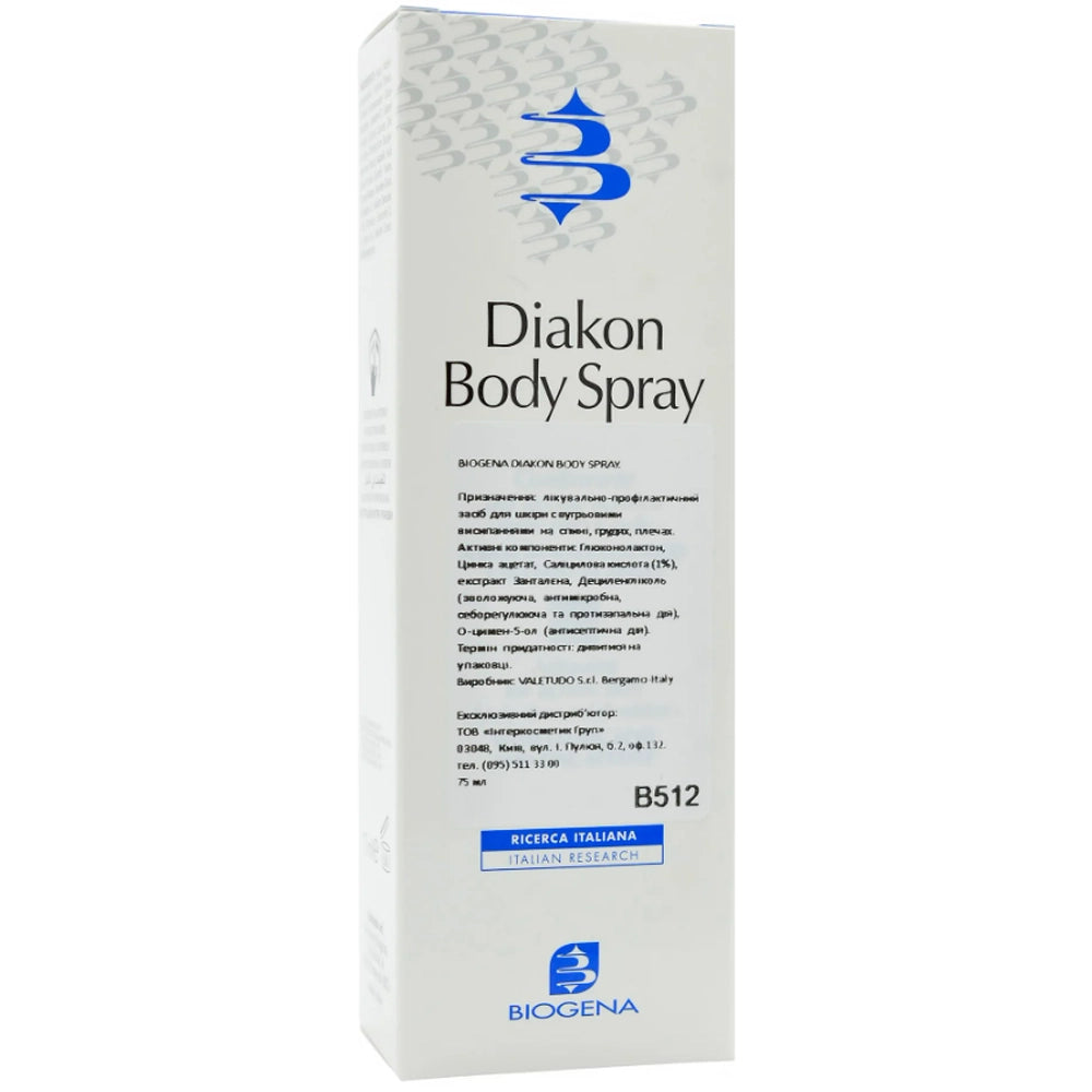 Спрей для шкіри з вугровими висипами - Biogena Spray склад