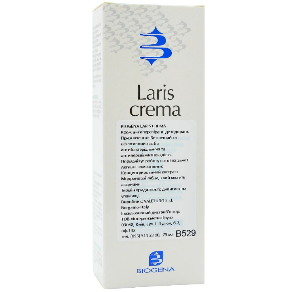 Кремовий дезодорант - Biogena Laris Crema склад