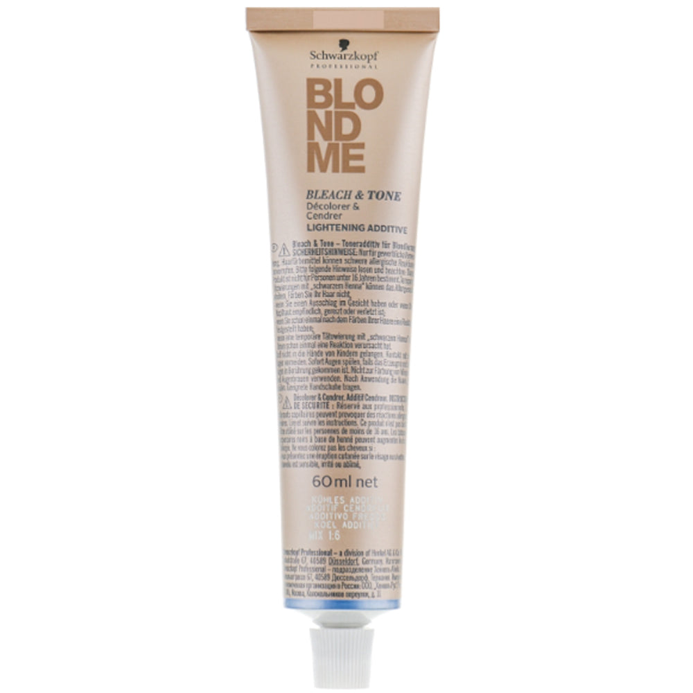 Schwarzkopf Professional BlondMe Bleach &amp; Tone 60ml - Нейтралізуючий тонер для знебарвлення 60мл