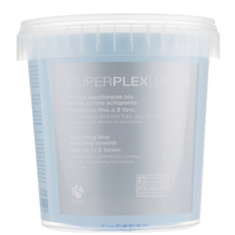 Barex Italiana Superplex Bleaching Powder - Порошок знебарвлюючий до 9 тонів, блакитний