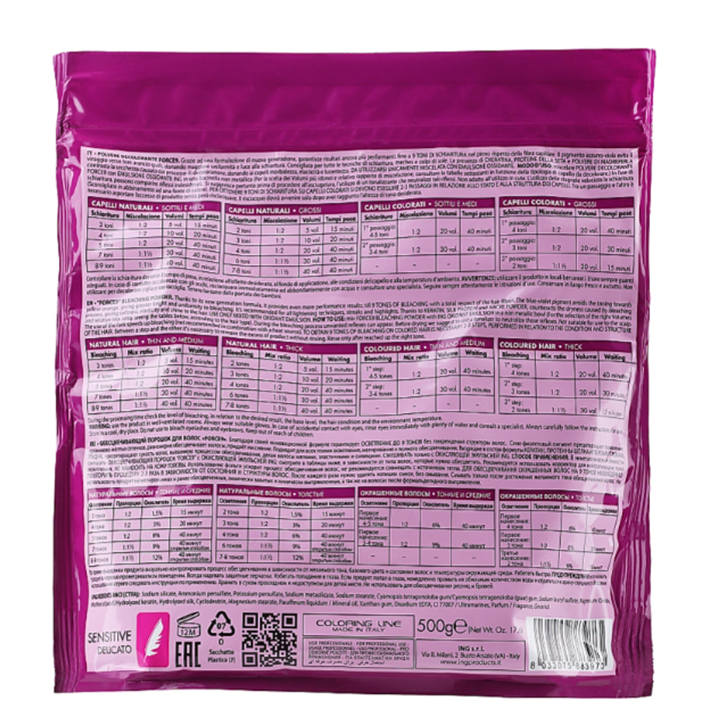 ING Professional Color-ING Bleaching Powder Force 9 - Осветляющий порошок