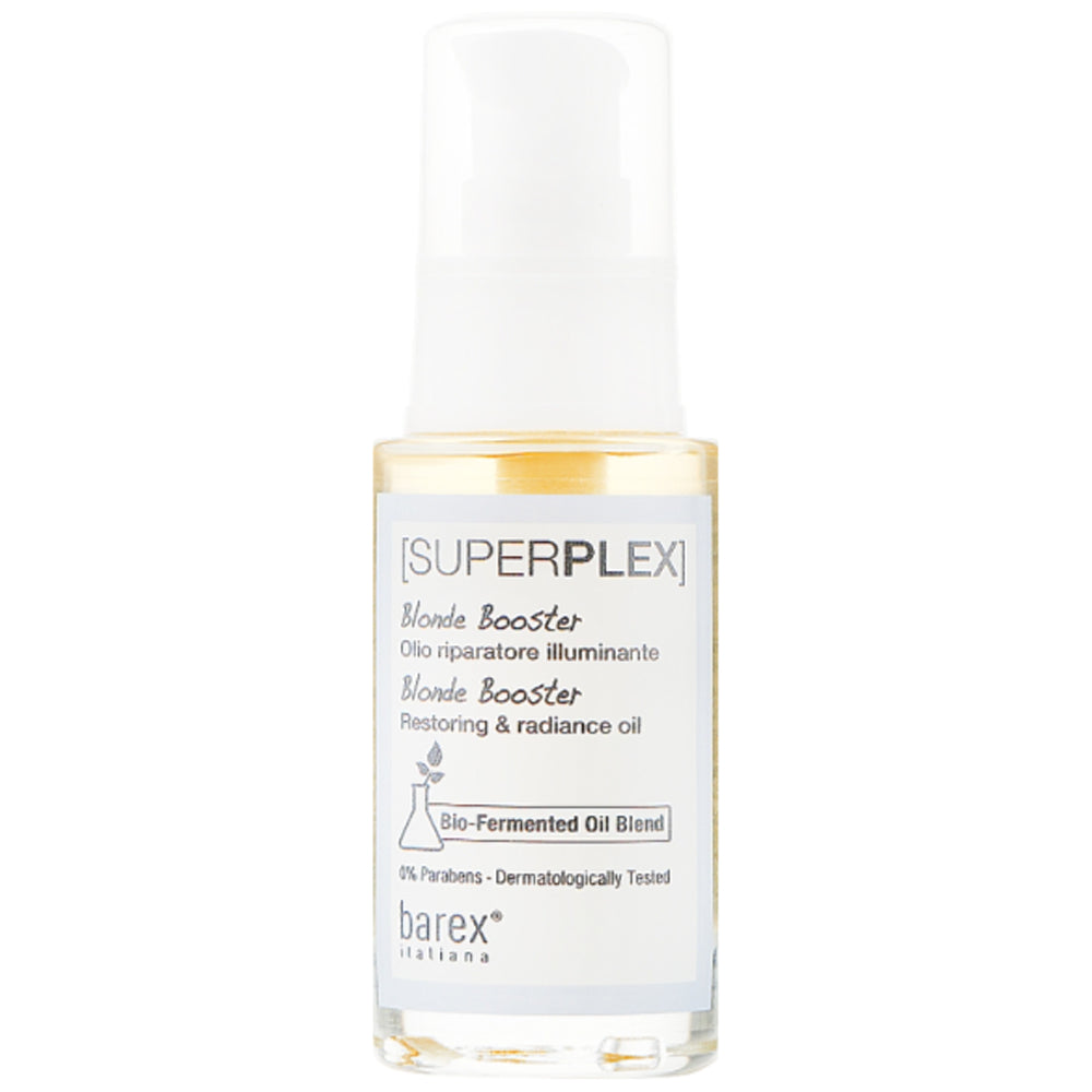 Barex Italiana Superplex Blonde Booster - Відновлююча олія-блиск для волосся