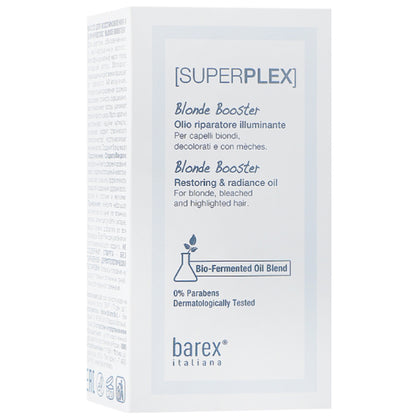 Barex Italiana Superplex Blonde Booster - Відновлююча олія-блиск для волосся
