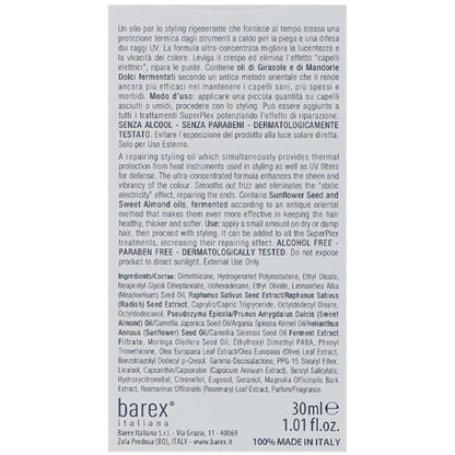 Barex Italiana Superplex Blonde Booster - Відновлююча олія-блиск для волосся