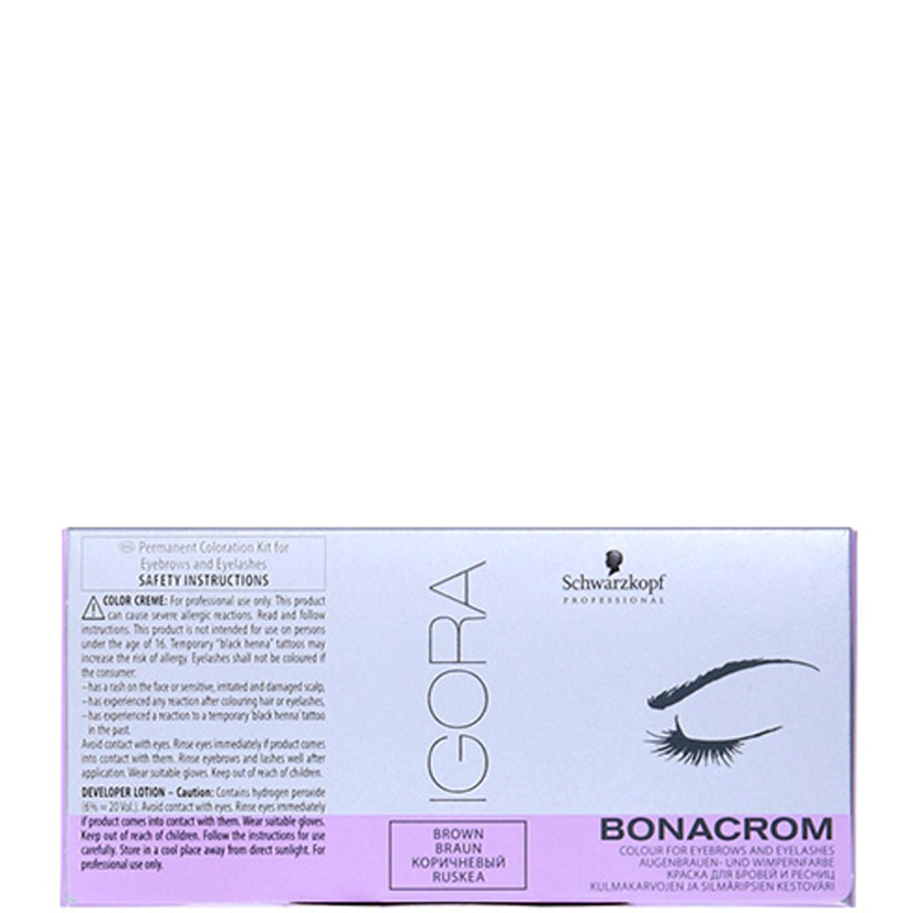 Schwarzkopf IGORA Bonacrom Brown - Краска для бровей и ресниц Коричневая