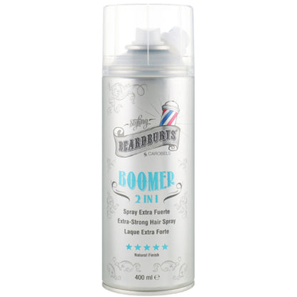 Beardburys Boomer 2 in 1 Super Strong Hair Spray - Лак для волосся з двома розпилювачами