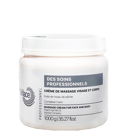 Масажний крем для обличчя і тіла - Brilace Massage Cream 1000 мл